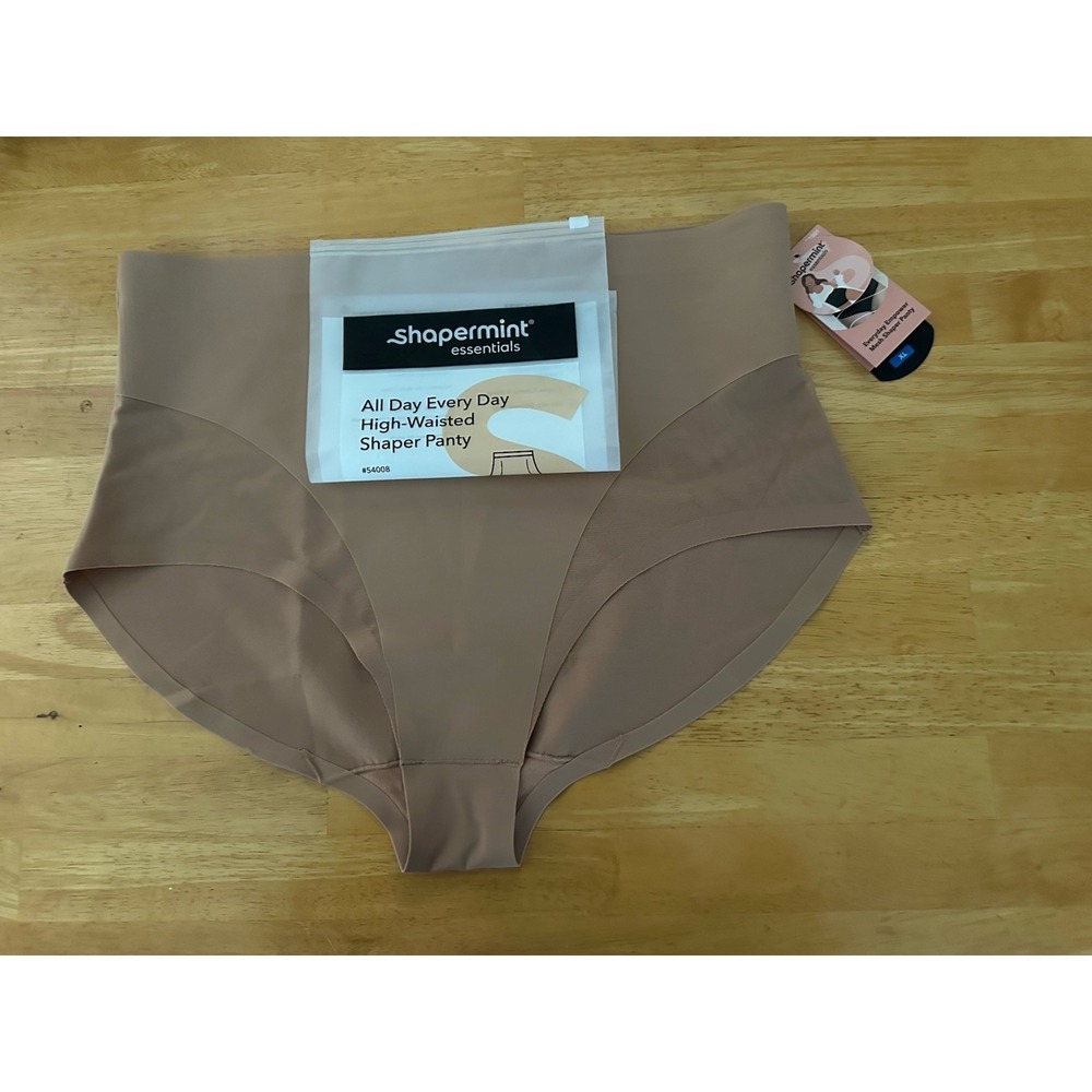 Shapermint High-Waisted Shaper Panty XL Dark Beige All Day Everyday Control